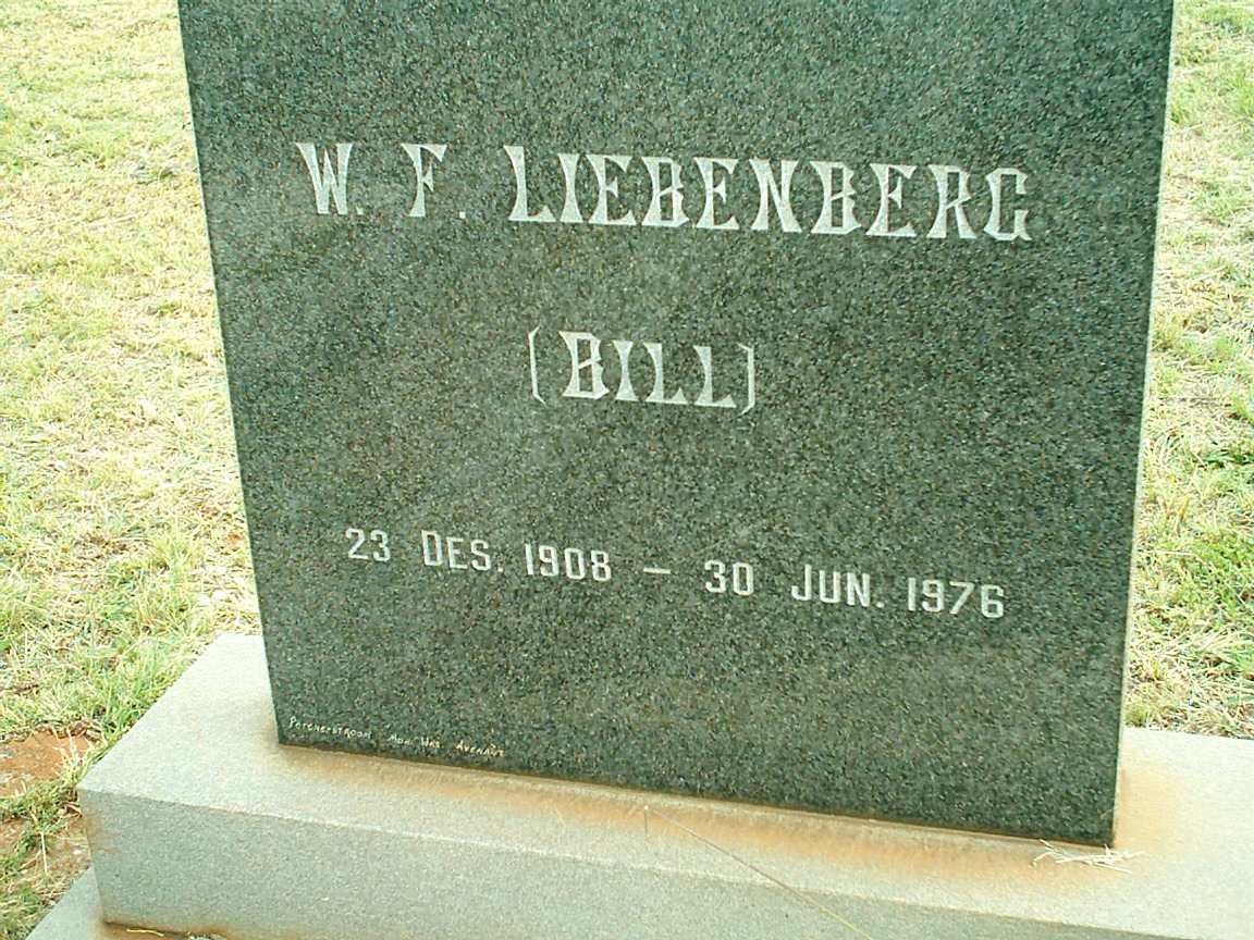 LIEBENBERG W.F. 1908-1976