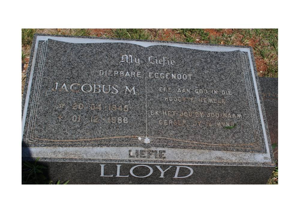 LLOYD Jacobus M. 1845-1988