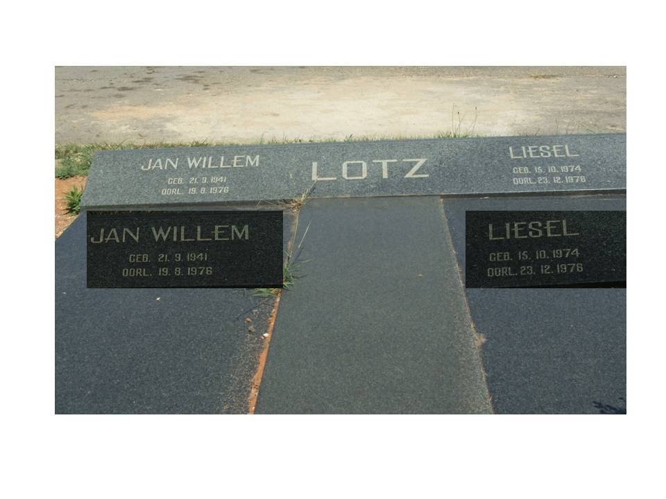 LOTZ Jan Willem 1941-1976 :: LOTZ Liesel 1974-1976