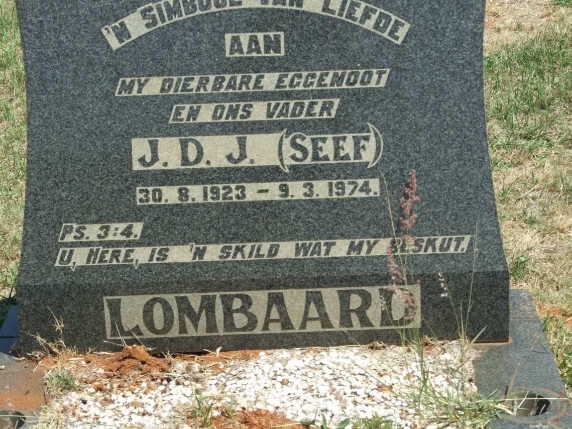 LOMBAARD J.D.J. 1923-1974