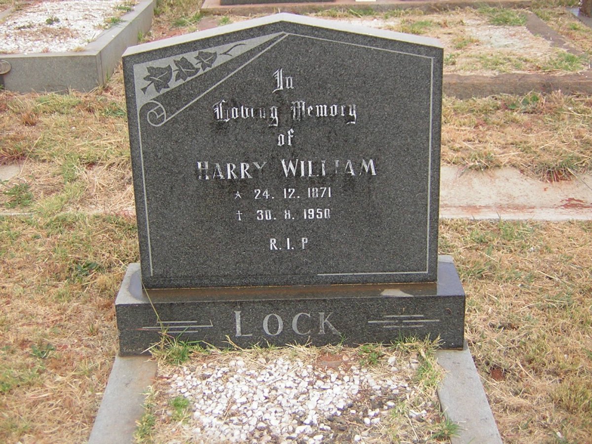 LOCK Harry William 1871-1950