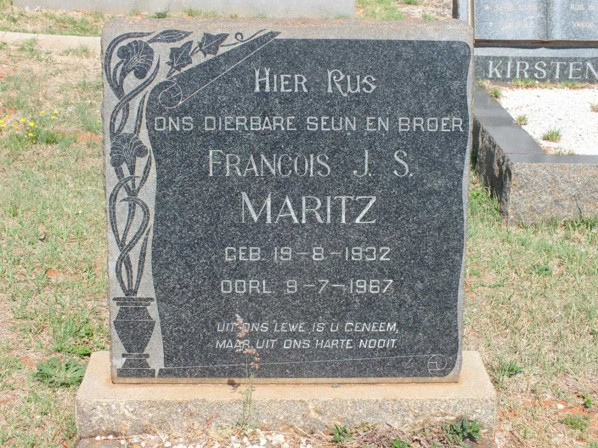 MARITZ Francois J.S. 1932-1967