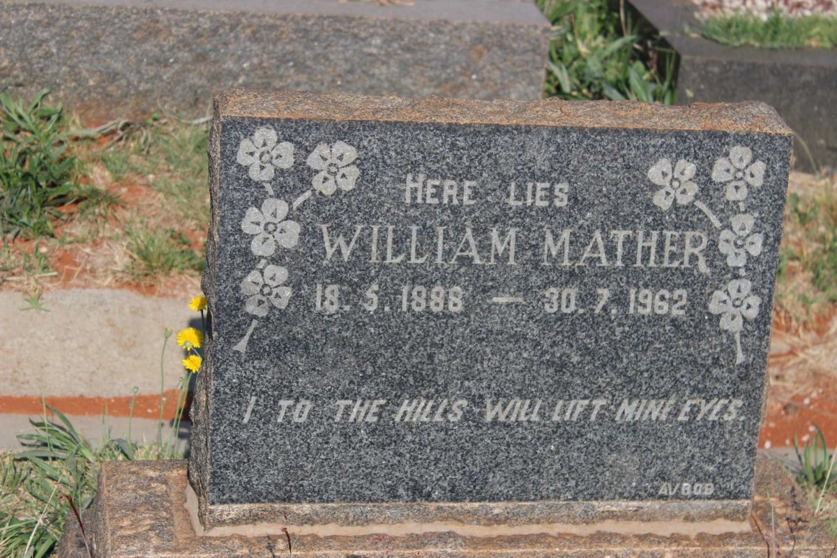 MATHER William 1888-1962