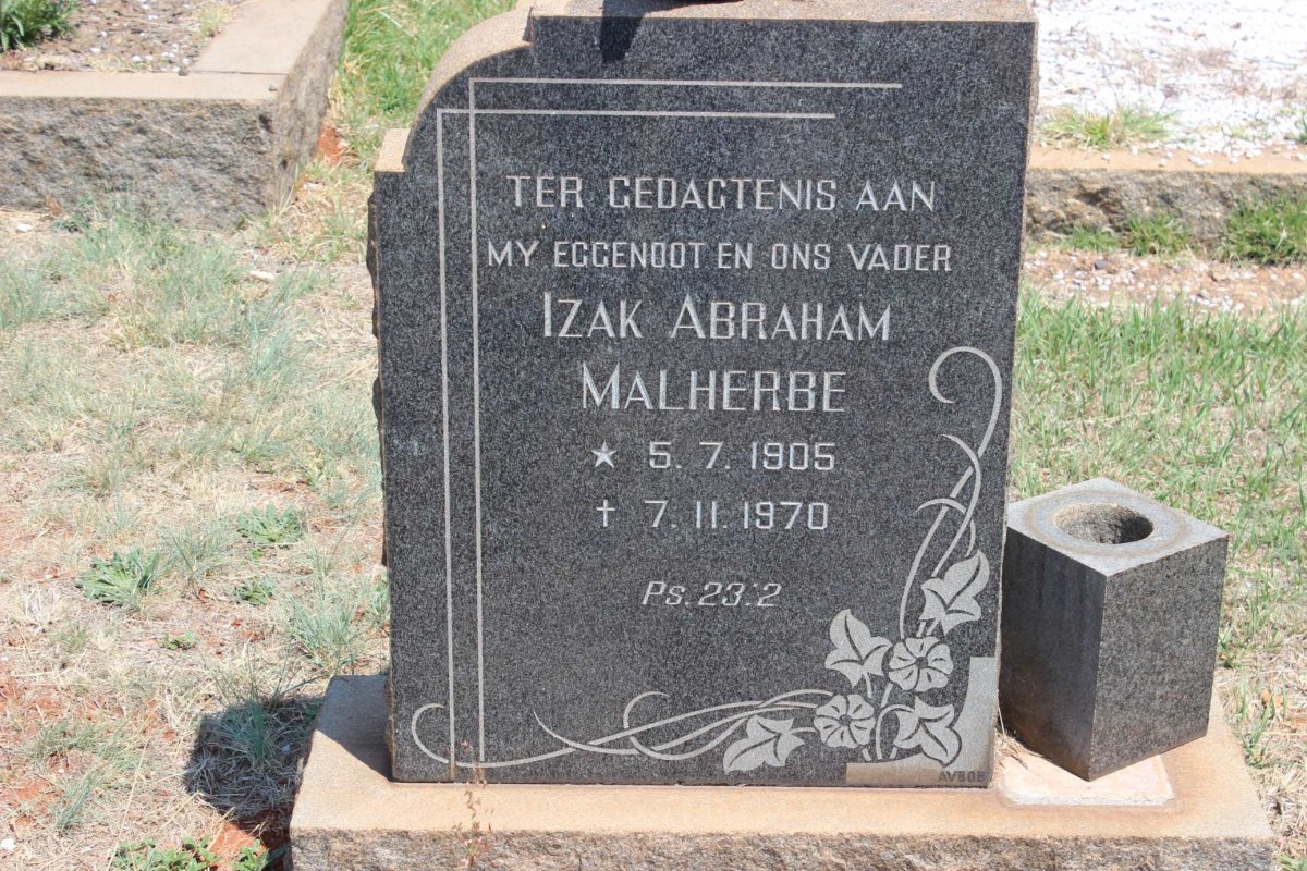 MALHERBE Izak Abraham 1905-1970