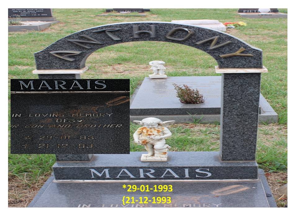 MARAIS Anthony 1993-1993