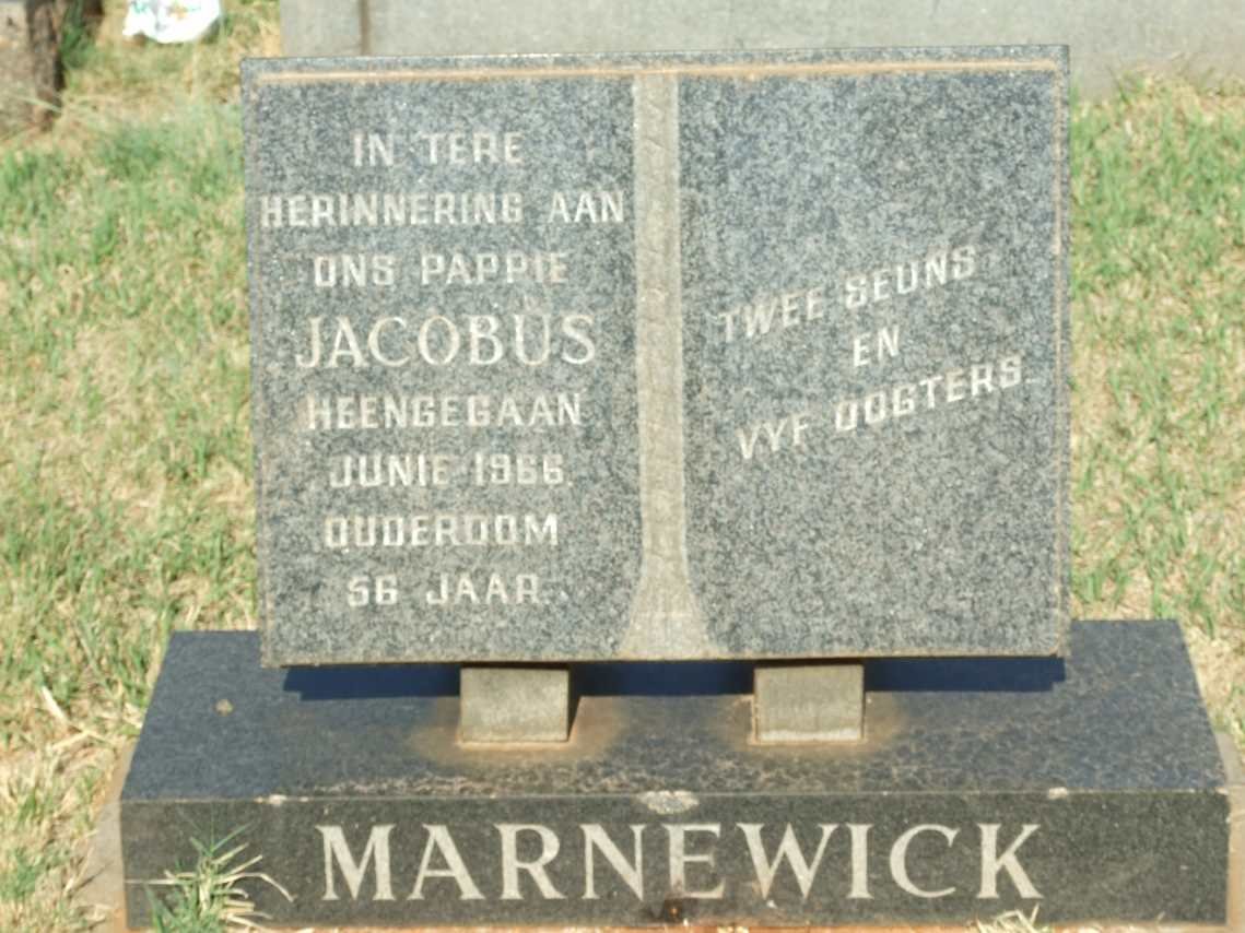 MARNEWICK Jacobus -1966