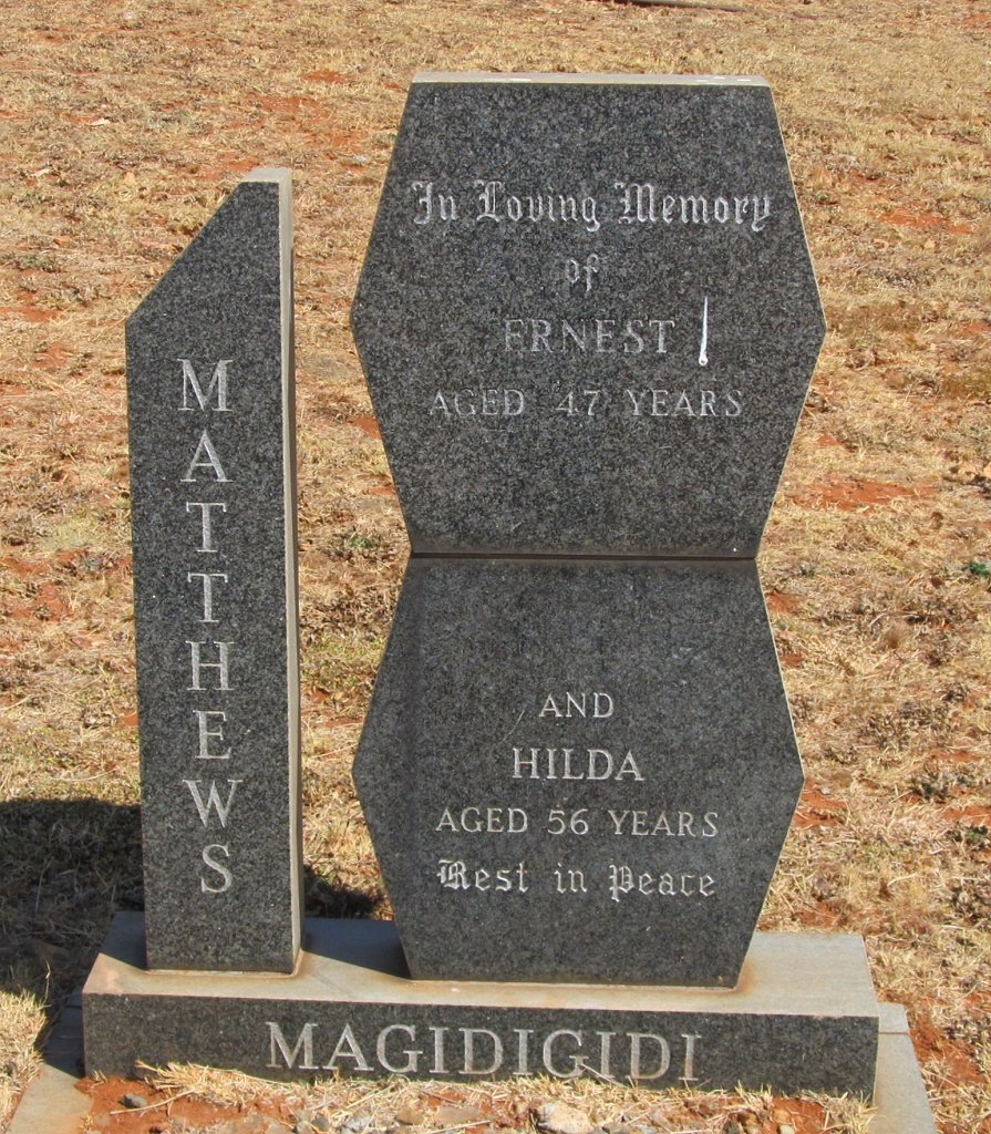 MATTHEWS Ernest &amp; Hilda