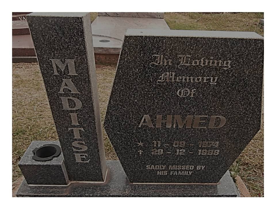 MADITSE Ahmed 1974-1988