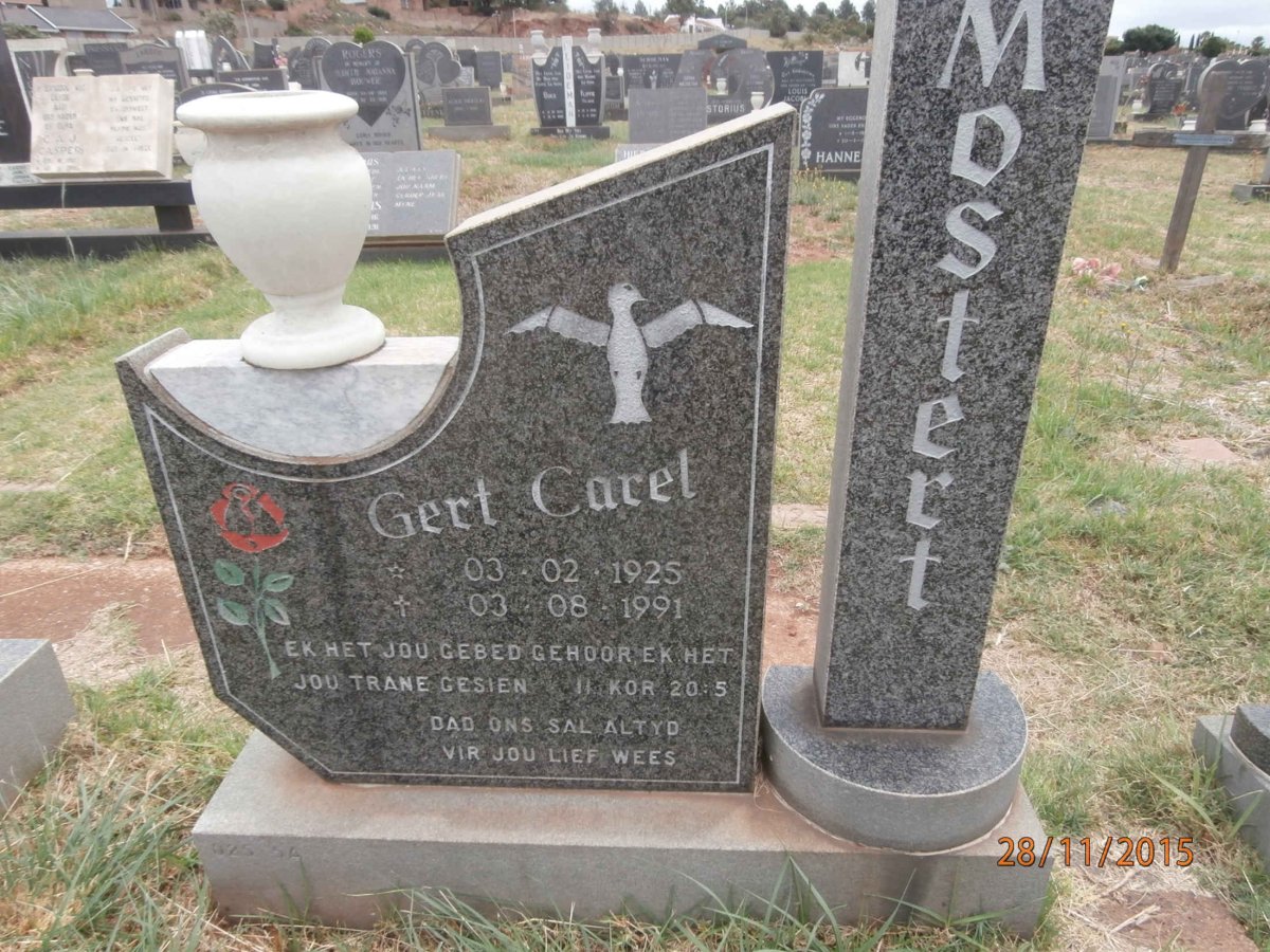 MOSTERT Gert Carel 1925-1991