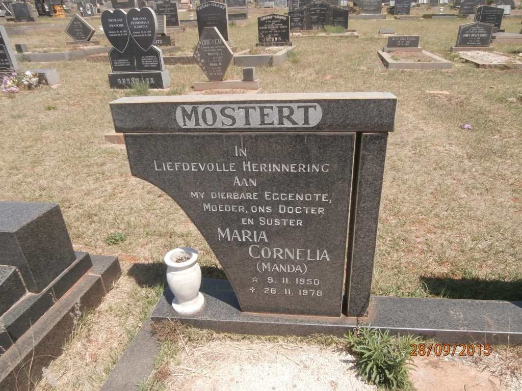 MOSTERT Maria Cornelia 1950-1978