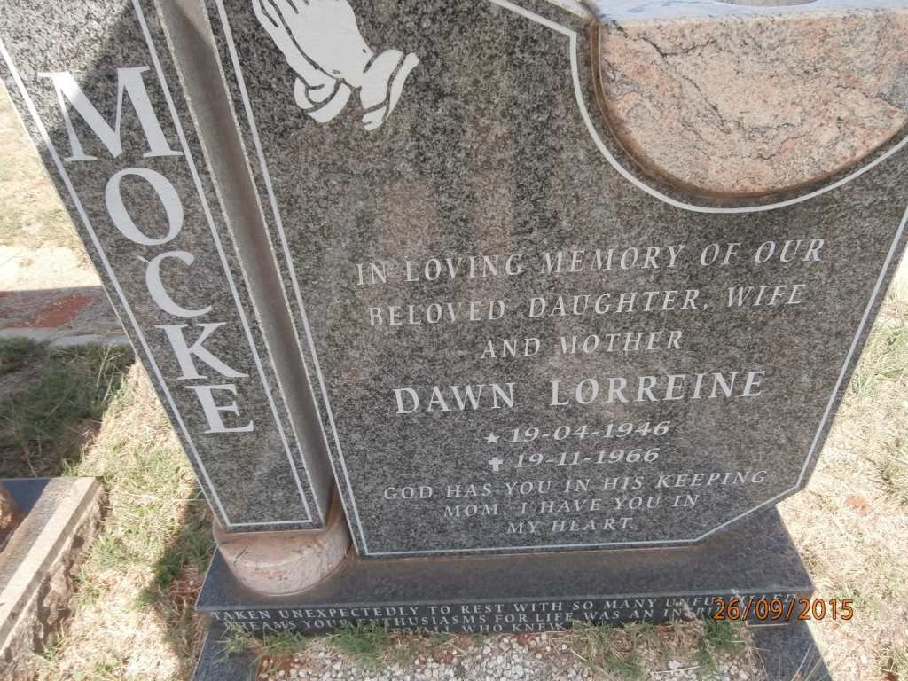 MOCKE Dawn Lorreine 1946-1966