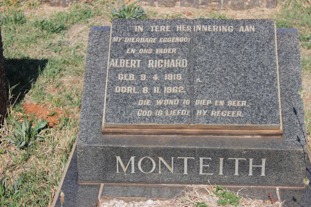 MONTEITH Albert Richard 1918-1962