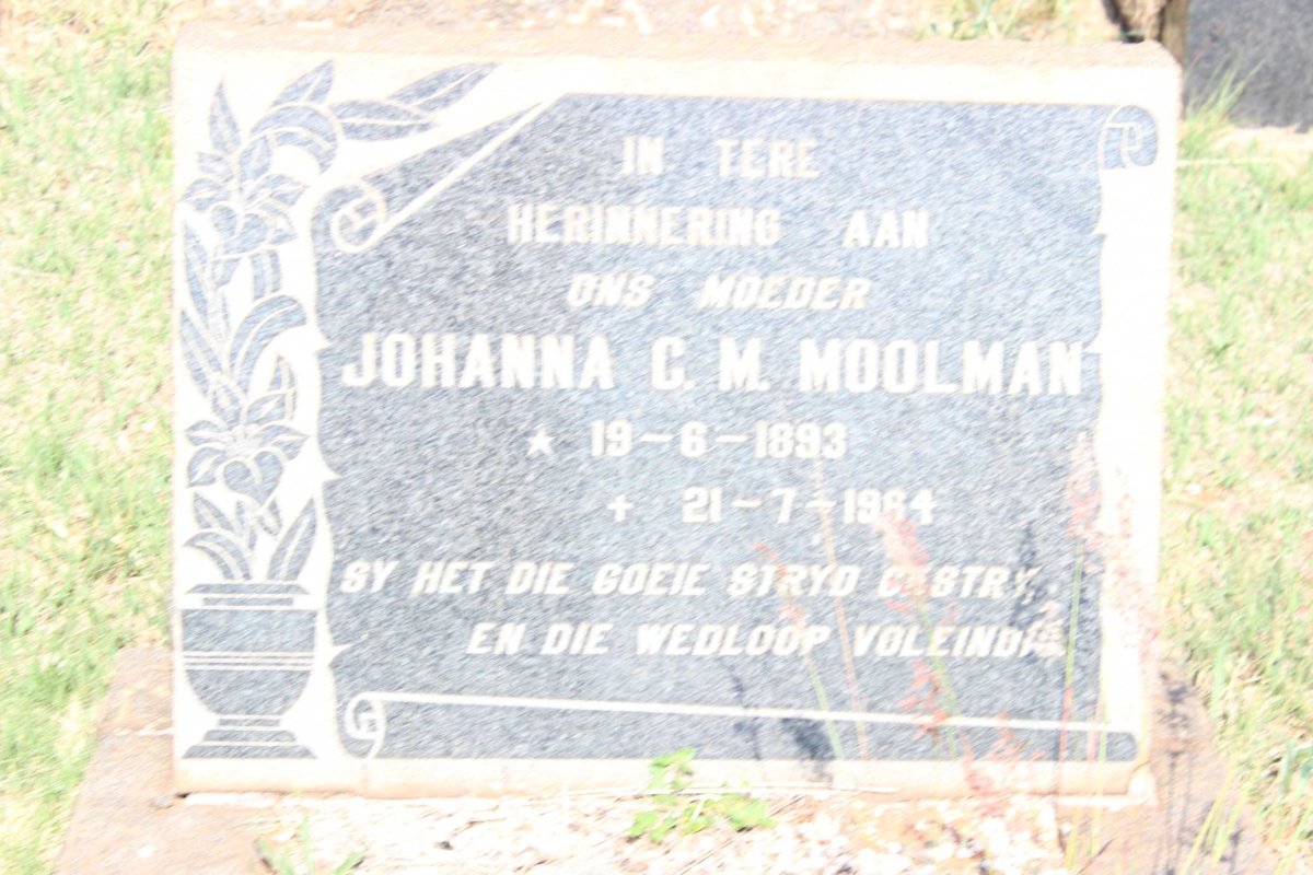 MOOLMAN Johanna C.M. 1893-1964