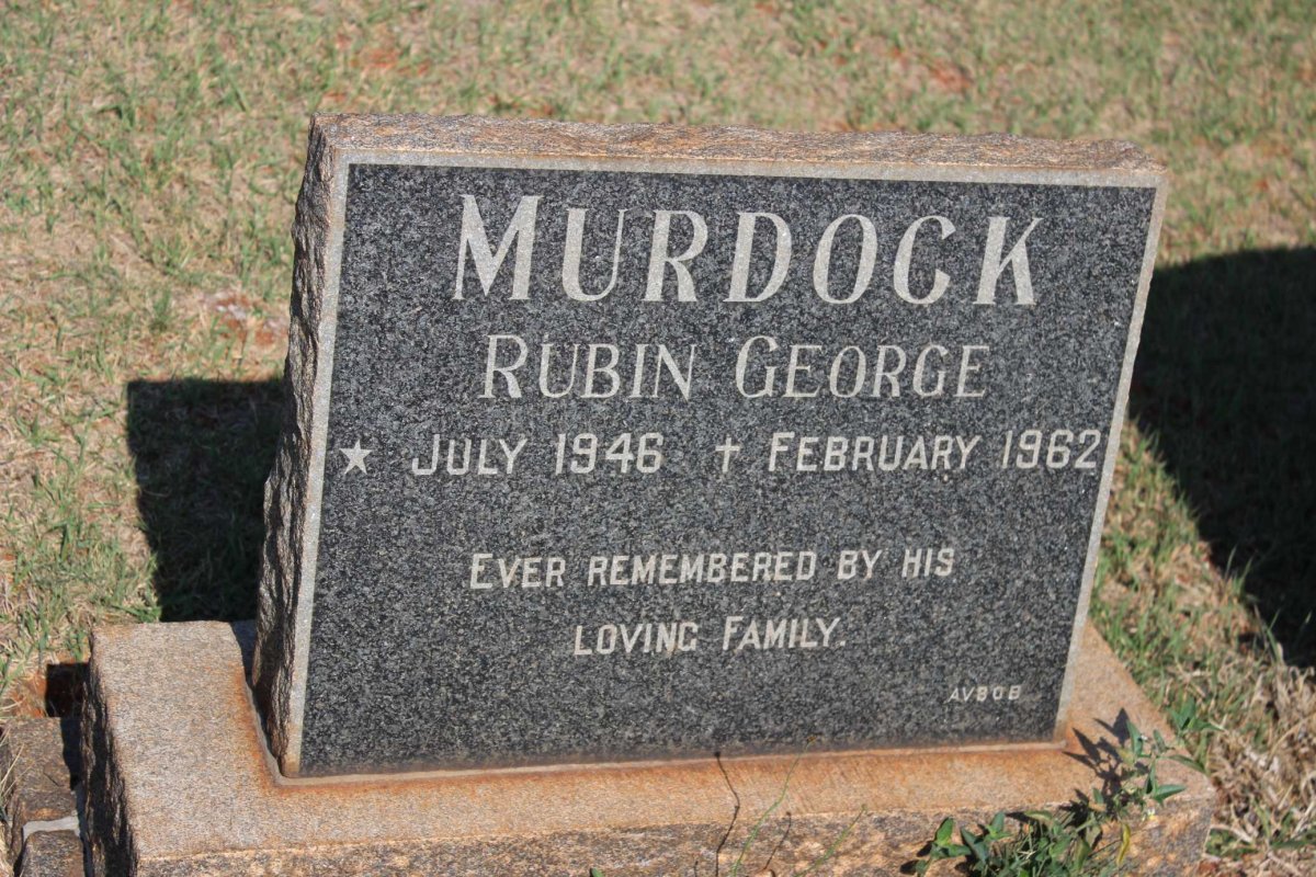 MURDOCK Rubin George 1946-1962