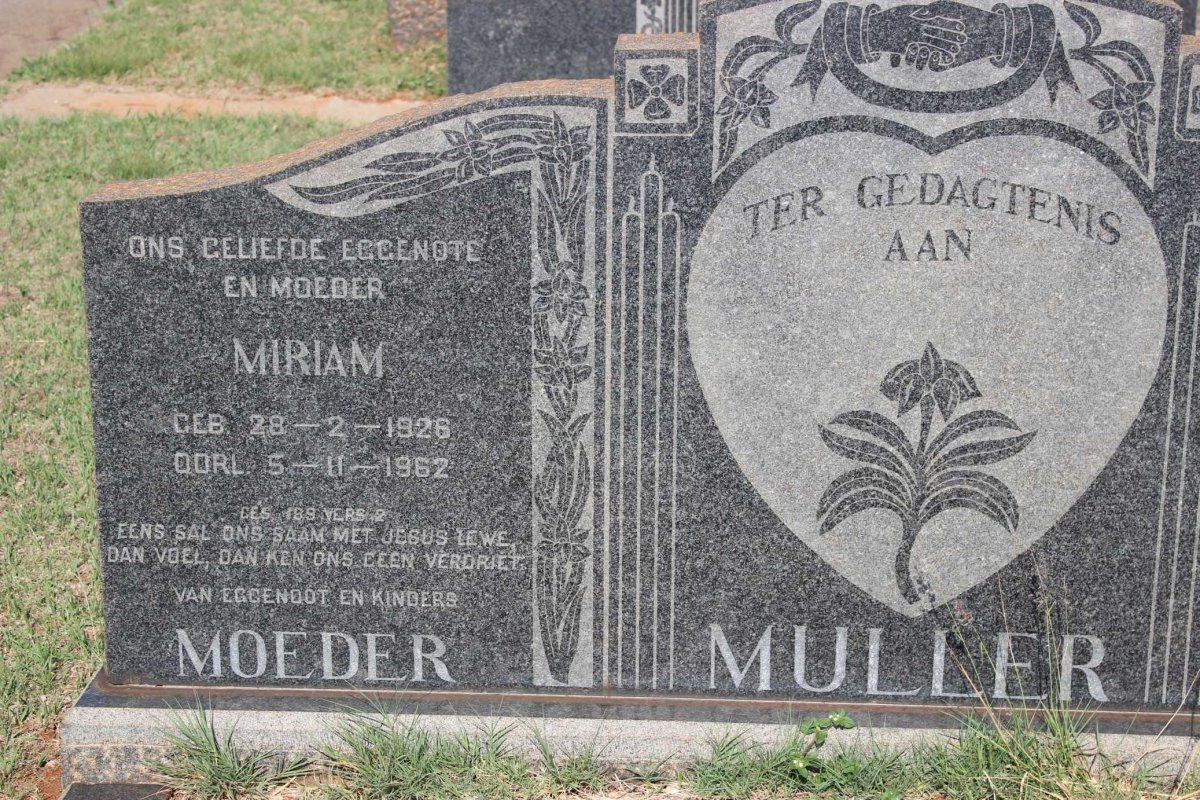 MULLER Miriam 1926-1962