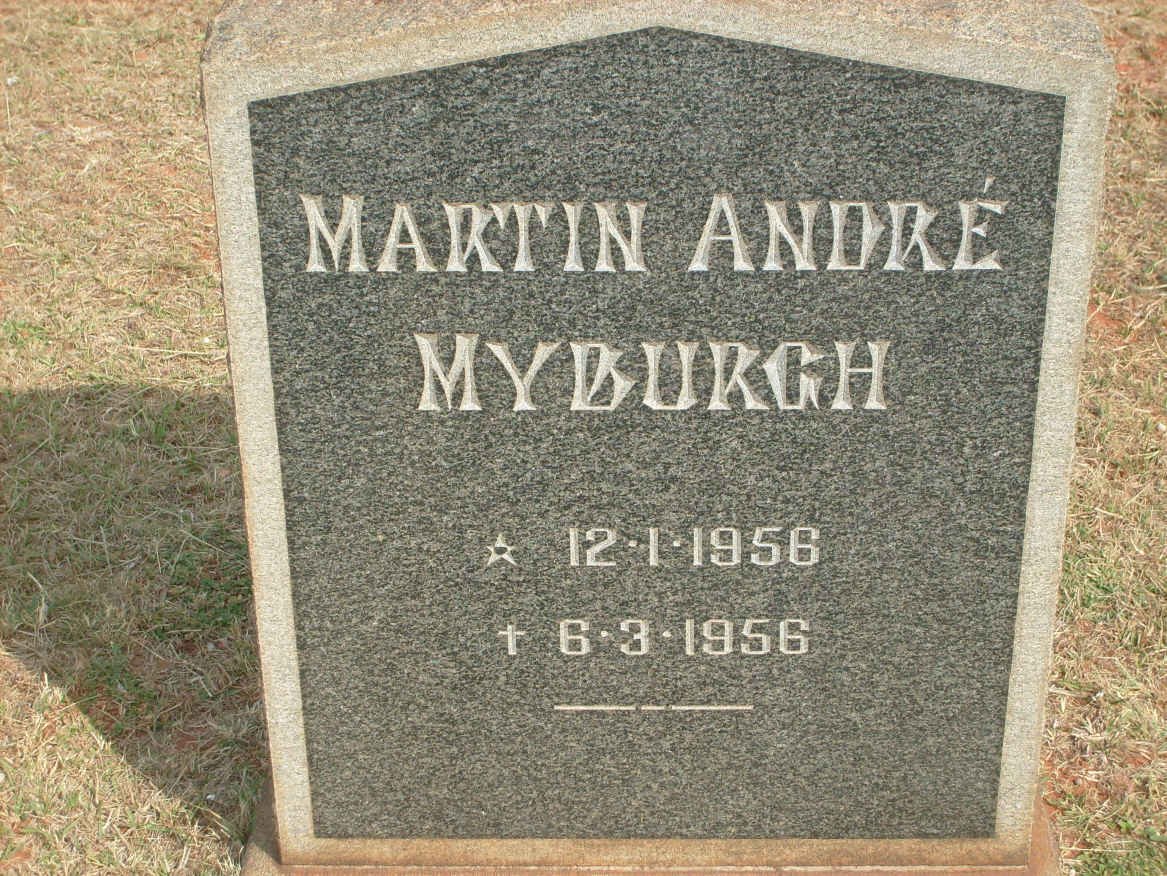 MYBURGH Martin André 1956-1956