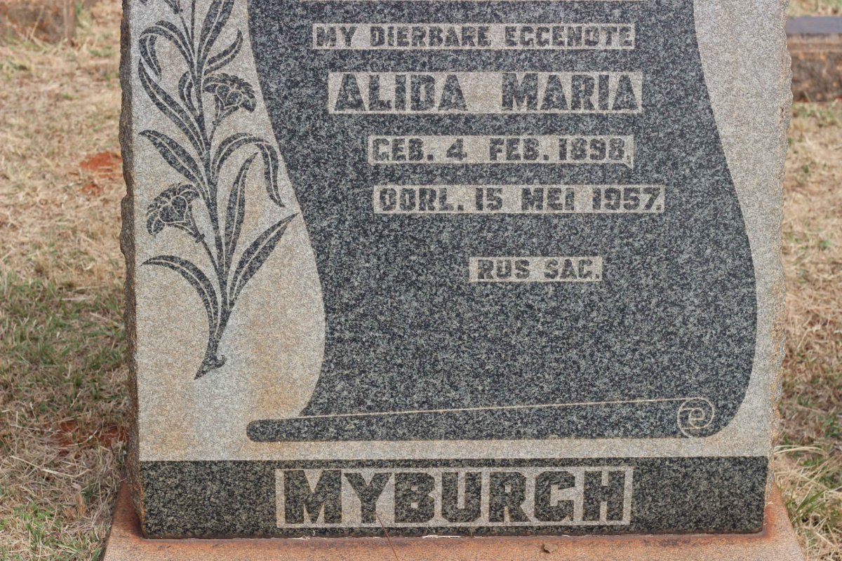 MYBURGH Alida Maria 1898-1957