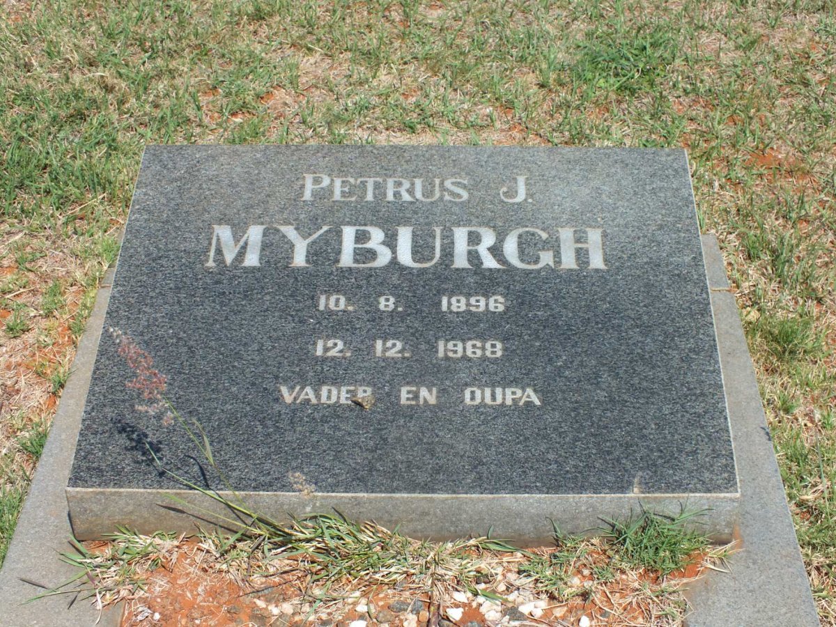 MYBURGH Petrus J. 1896-1968