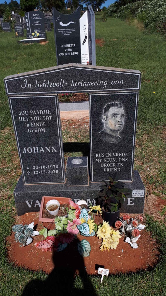 MERWE Johann, van der 1976-2020