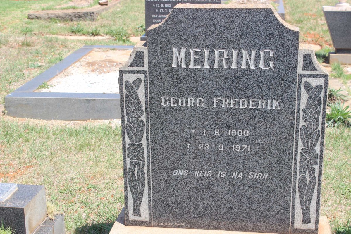 MEIRING Georg Frederik 1908-1971