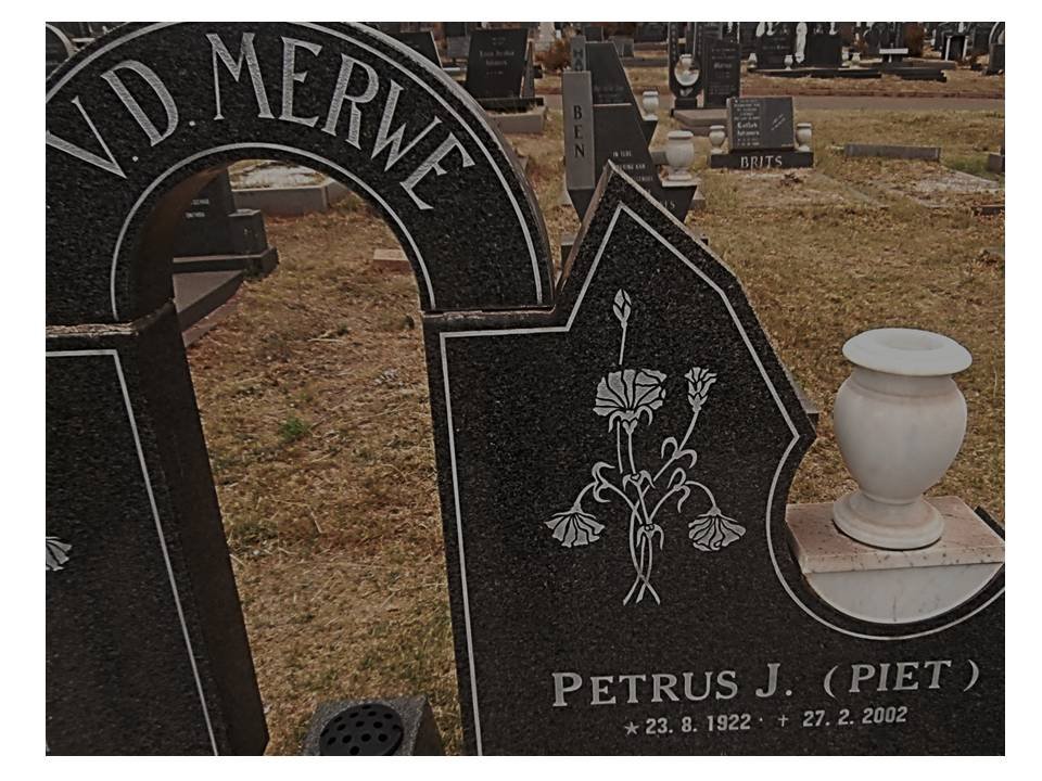 MERWE Petrus J., v.d. 1922-2002
