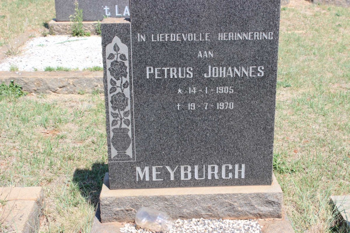 MEYBURGH Petrus Johannes 1905-1970