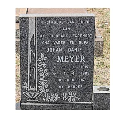 MEYER Johan Daniel 1915-1983