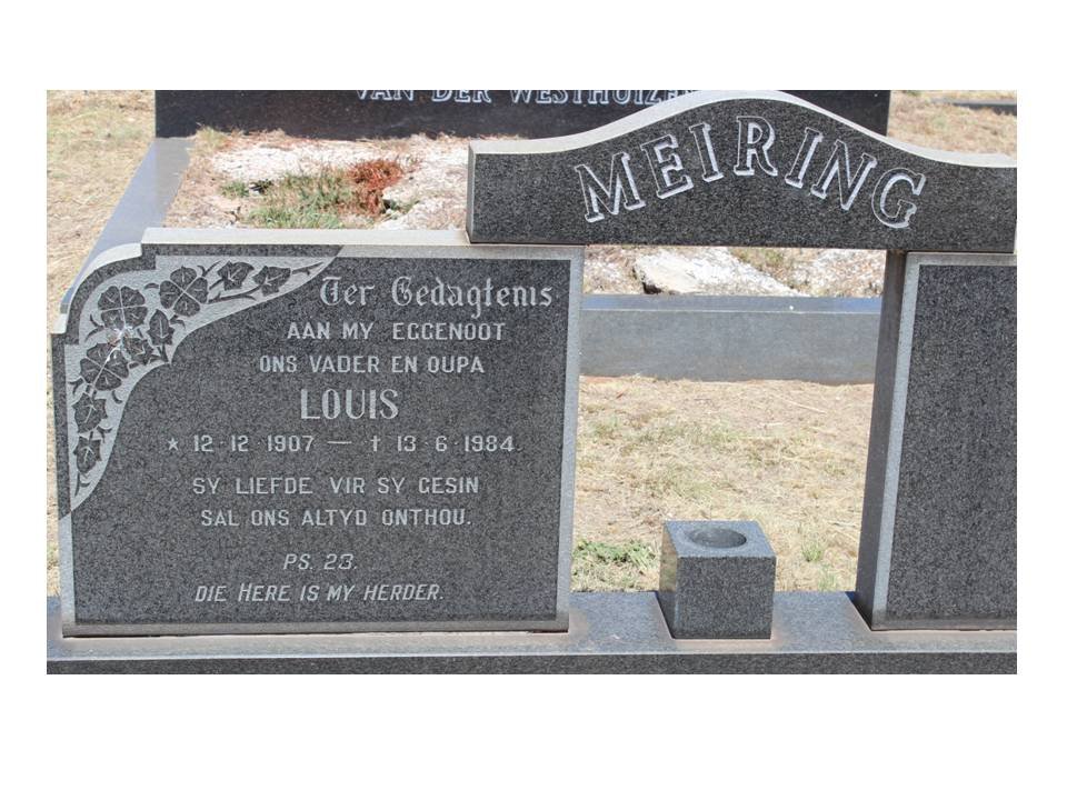 MEIRING Louis 1907-1984