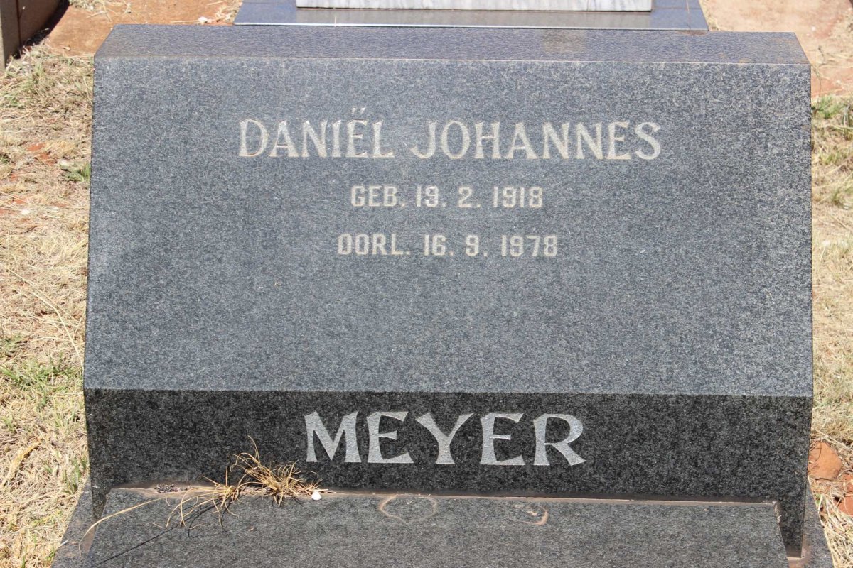 MEYER Daniel Johannes 1918-1978