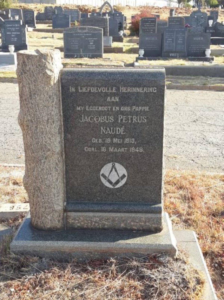 NAUDÉ Jacobus Petrus 1913-1949
