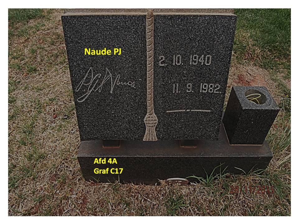 NAUDE P.J. 1940-1982