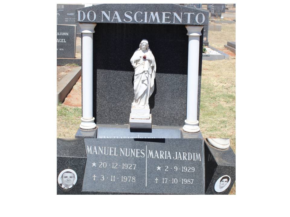 NASCIMENTO Manuel Nunes, do 1927-1978 &amp; Maria Jardim 1929-1987