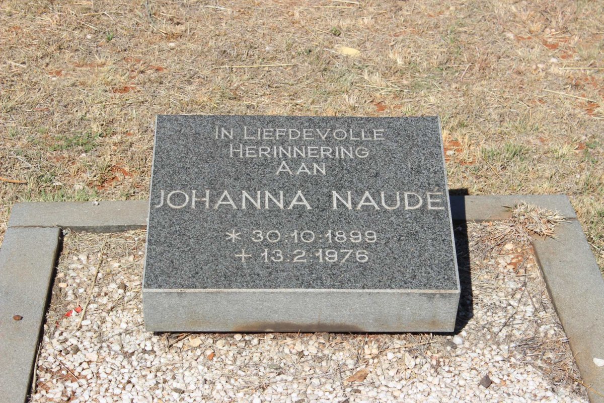 NAUDE Johanna 1899-1976
