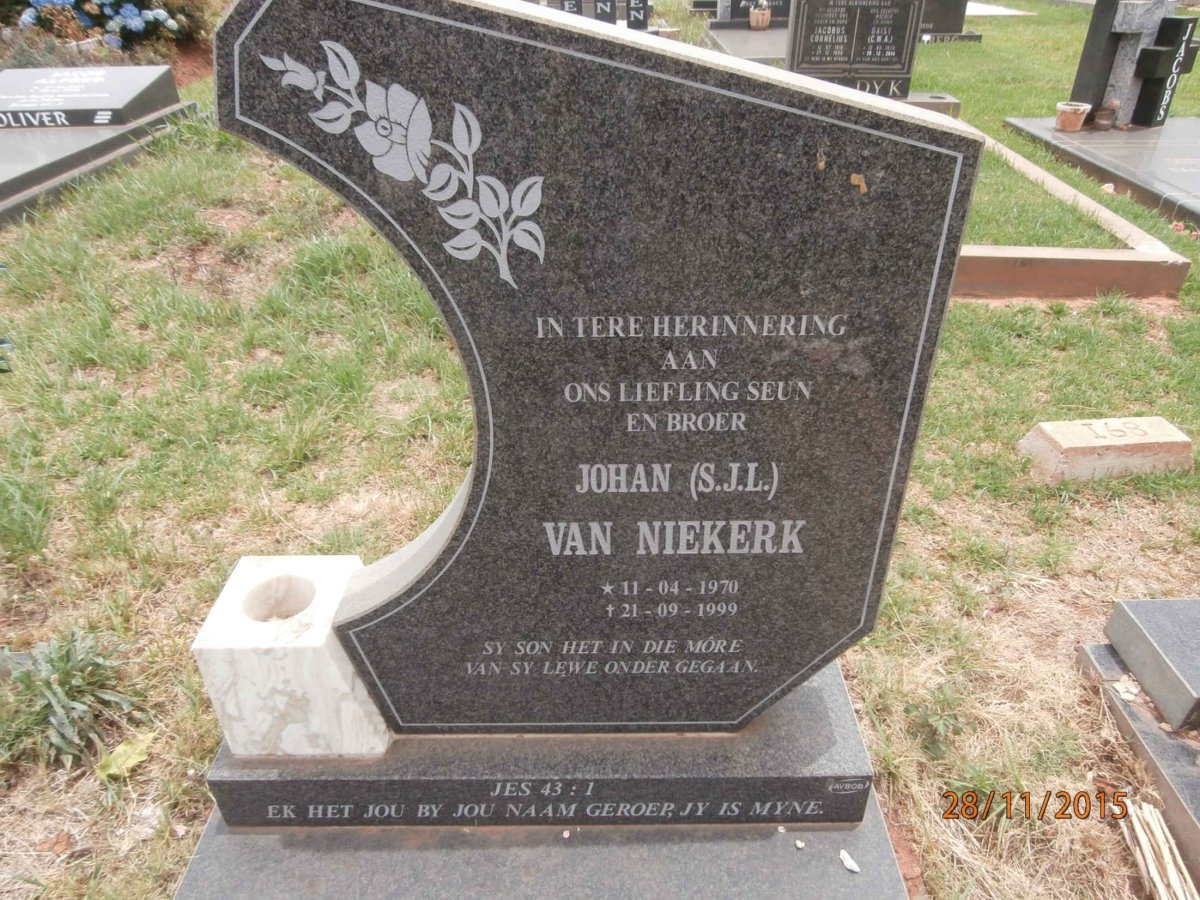 NIEKERK S.J.L., van 1970-1999