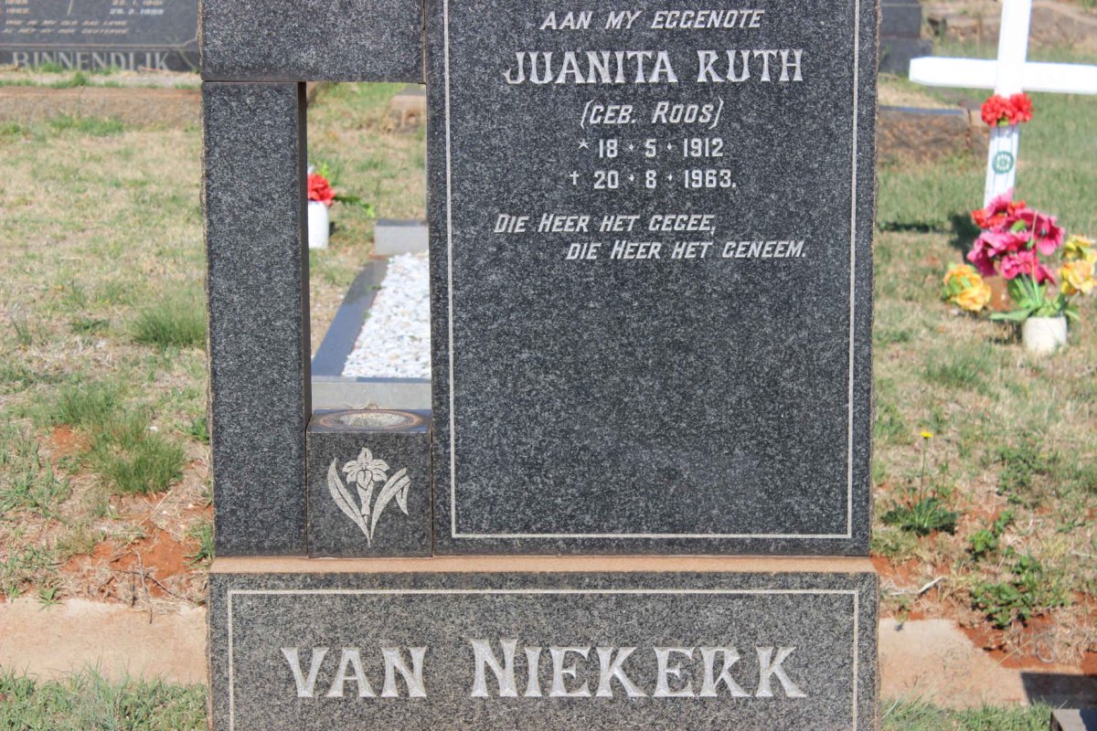 NIEKERK Juanita Ruth, van nee ROOS 1912-1963