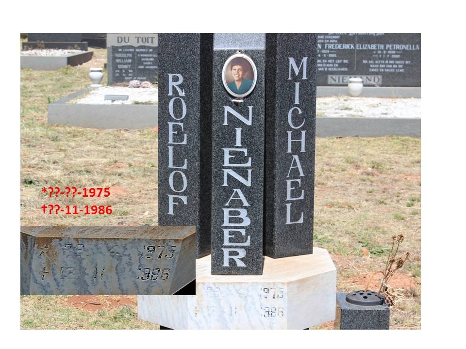 NIENABER Roelof Michael 1975-1986