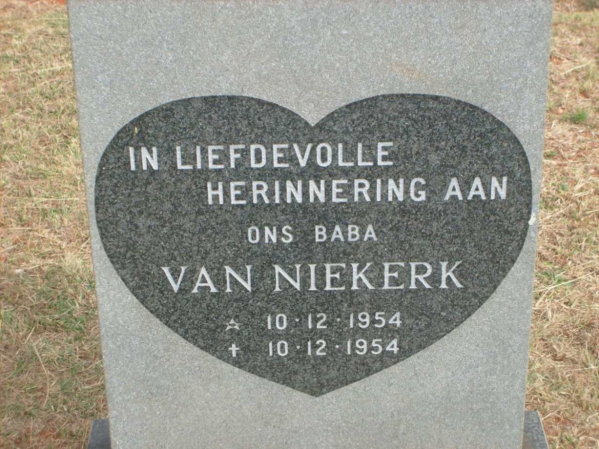 NIEKERK, van 1954-1954