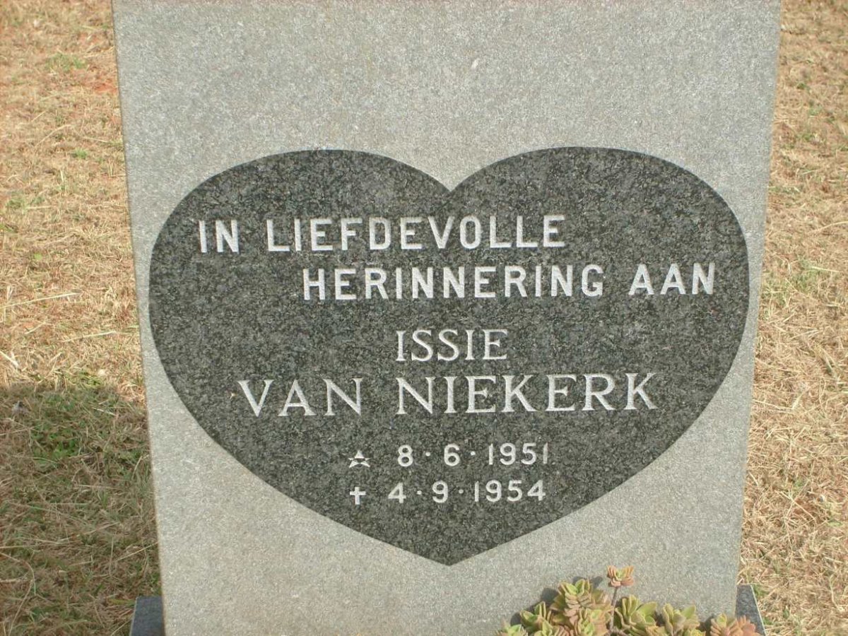 NIEKERK Issie, van 1951-1954