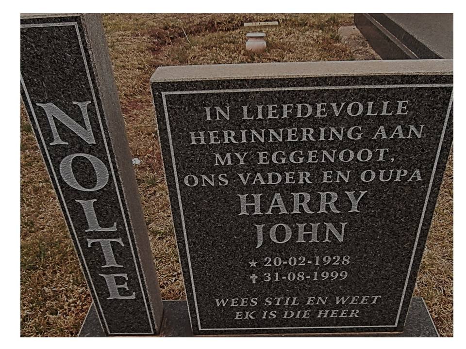 NOLTE Harry John 1928-1999