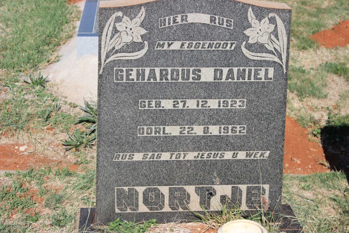 NORTJE Gerhardus Daniel 1923-1962