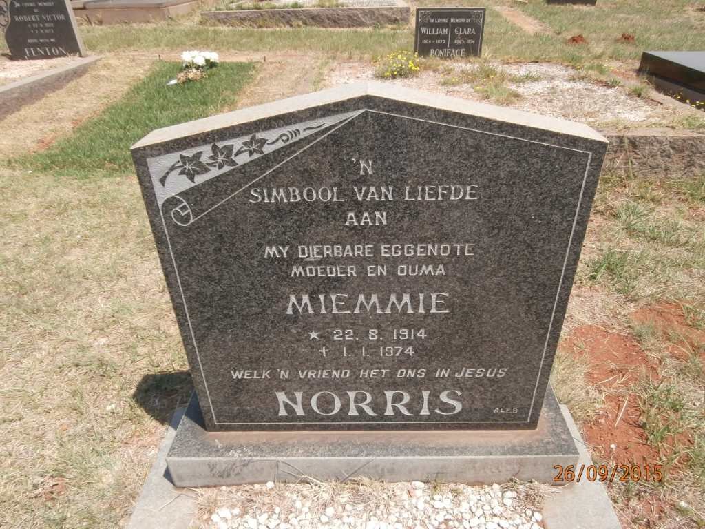 NORRIS Miemie 1914-1974