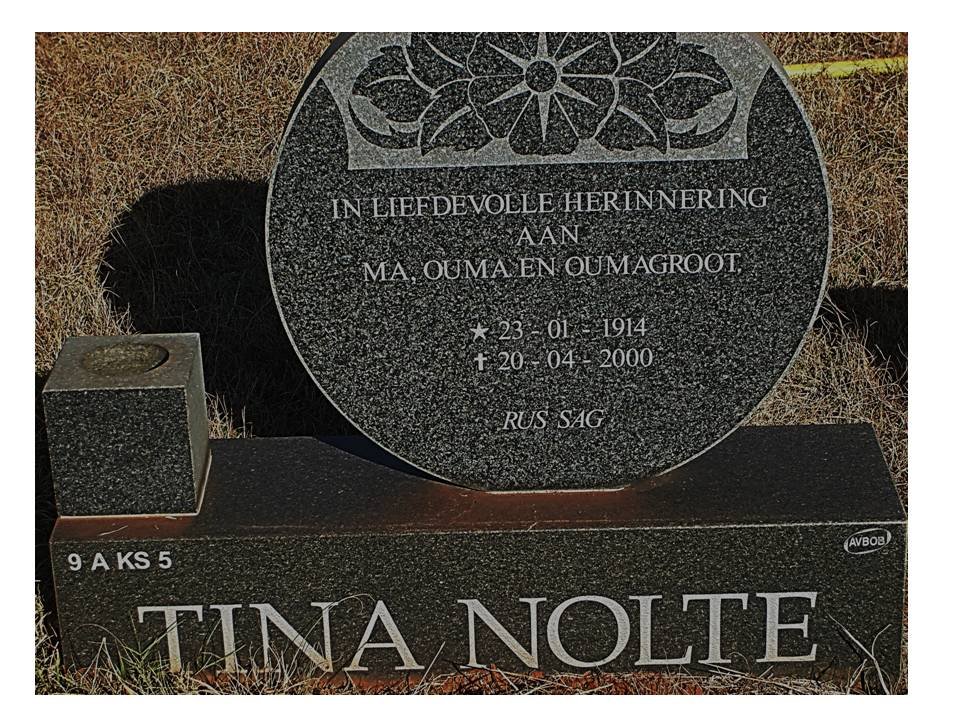 NOLTE Tina 1914-2000