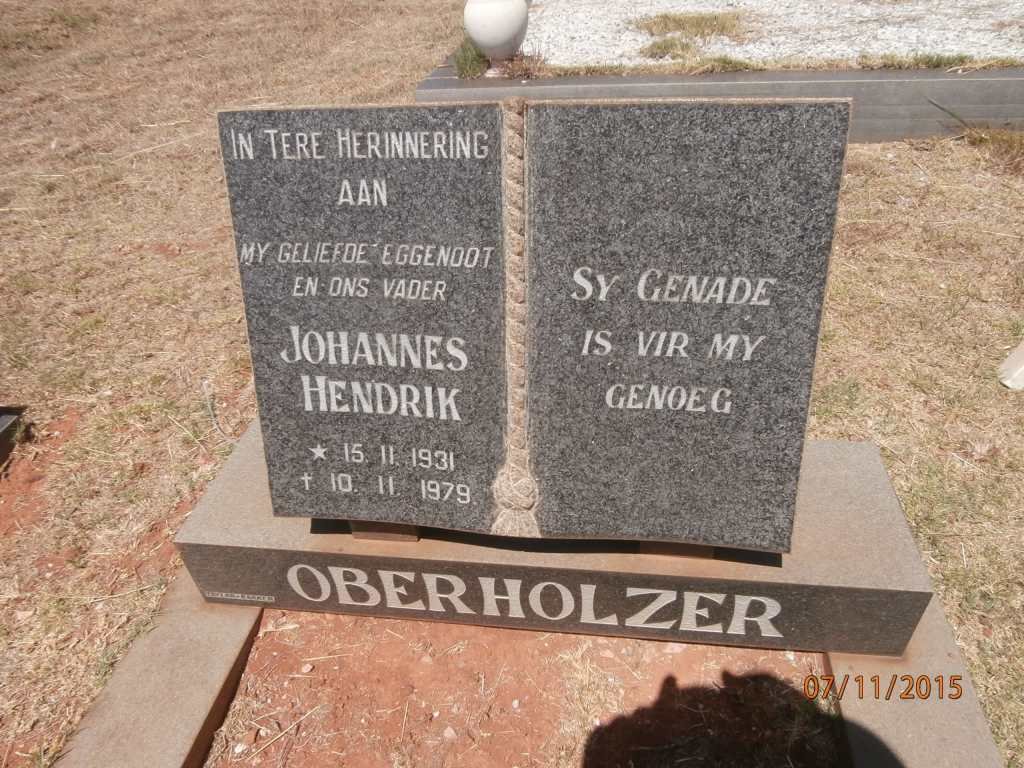 OBERHOLZER Johannes Hendrik 1931-1979