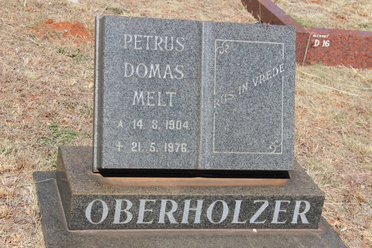 OBERHOLZER Petrus Domas Melt 1904-1976