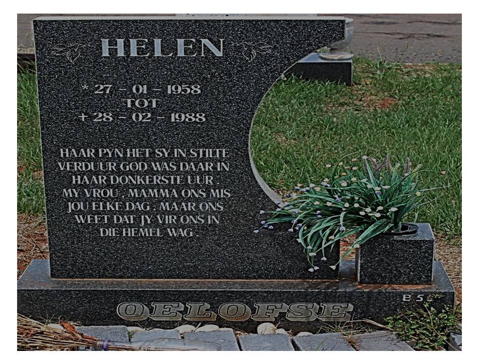 OELOFSE Helen 1958-1988