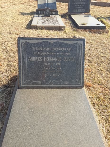 OLIVIER Andries Hermanus 1886-1949