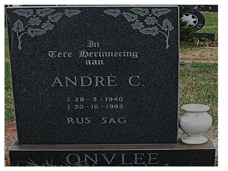 ONVLEE André C. 1940-1985