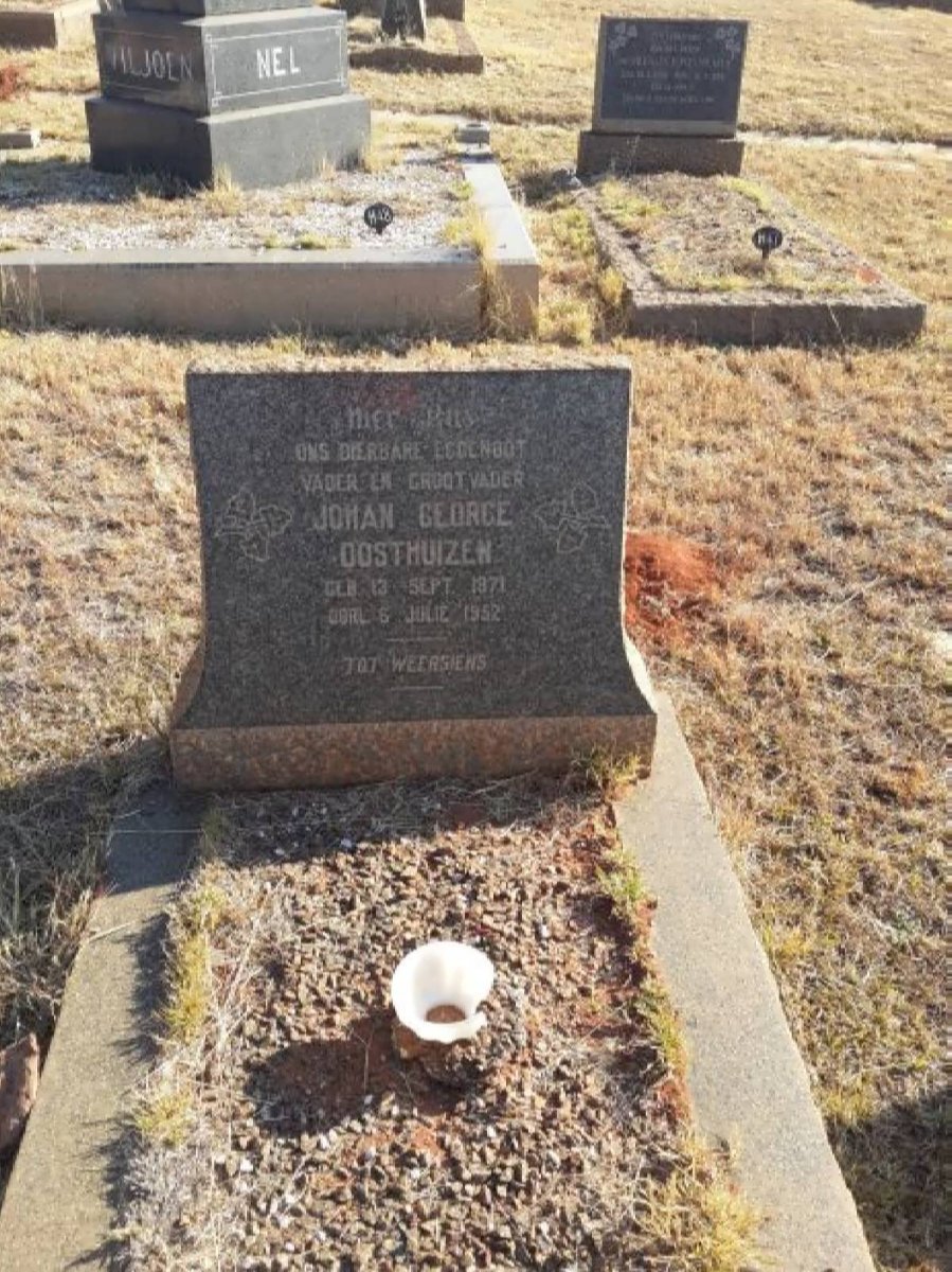 OOSTHUIZEN Johan George 1871-1952