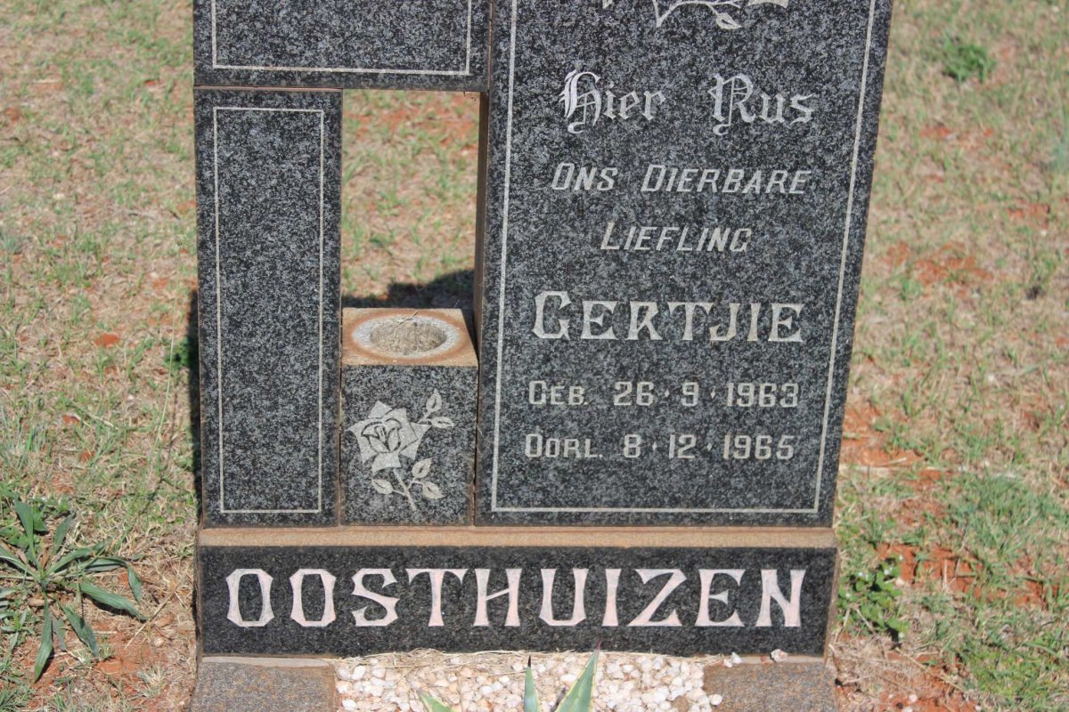 OOSTHUIZEN Gertjie 1963-1965