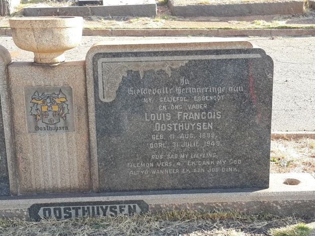 OOSTHUYSEN Louis Francois 1889-1949